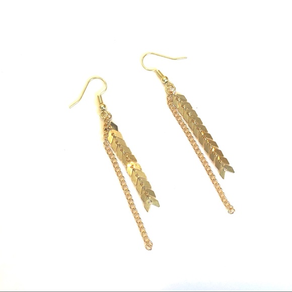 Arrow Tassel Earrings - Picture 2 of 4